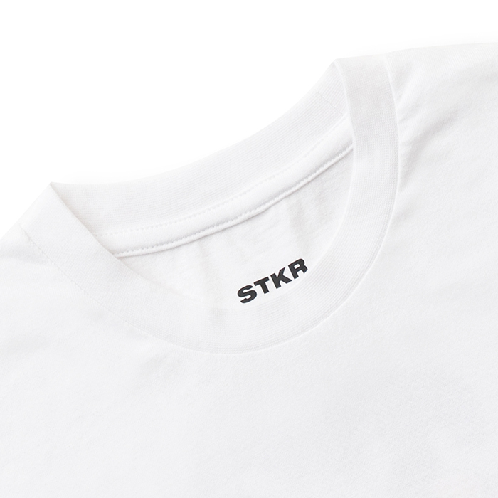 Friends BT21 line flower white short-sleeved T-shirt