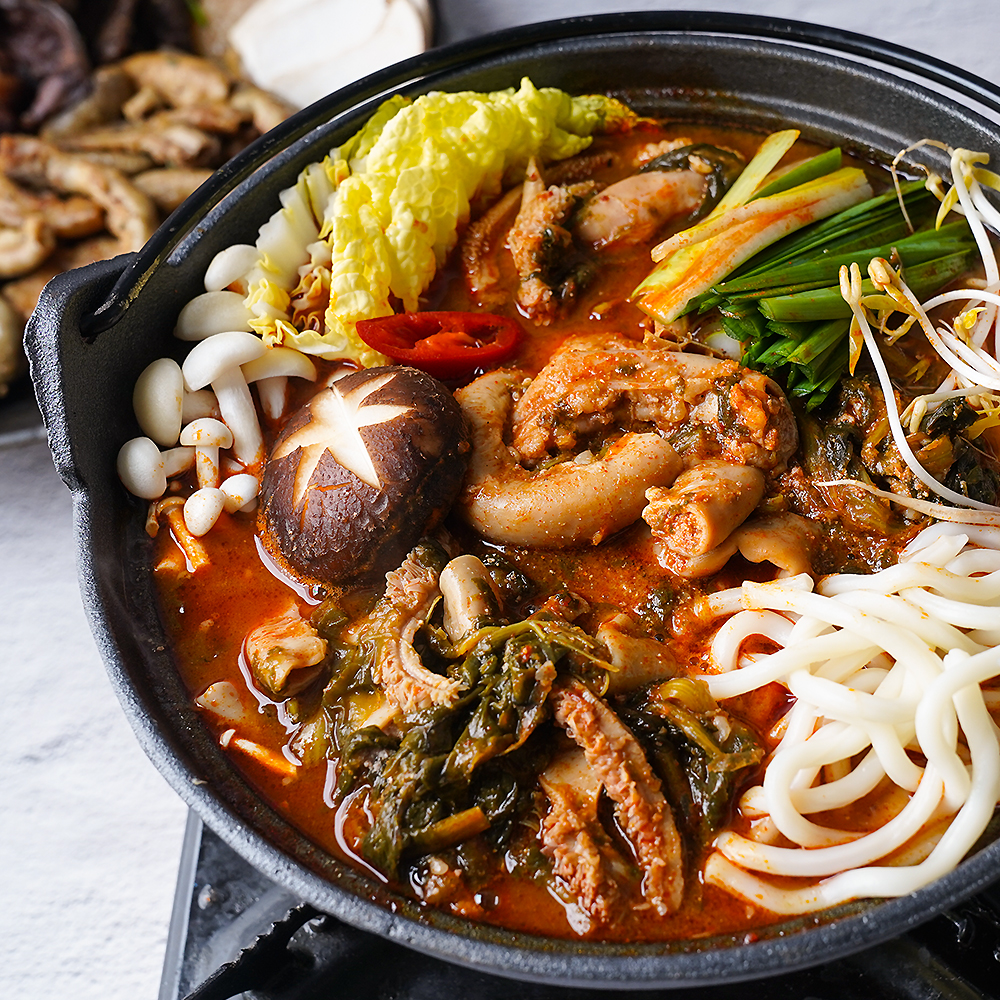 팬더박스 시래기 곱창전골 1kg 2인분 1팩 캠핑 찌개 전골 - 상세 이미지 4