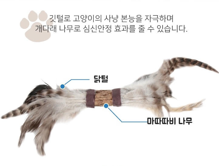 [블루마운틴] 고양이 마따따비 장난감 페더 토이 크레이지 롤러 - 상세 이미지 2