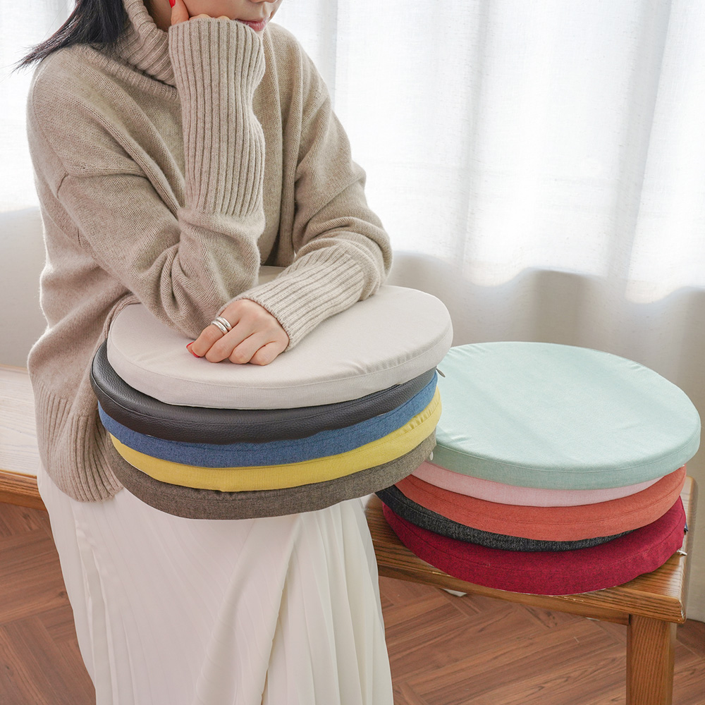 인테리어 라텍스 원형방석 식탁의자방석 벤치 쇼파 쿠션방석
