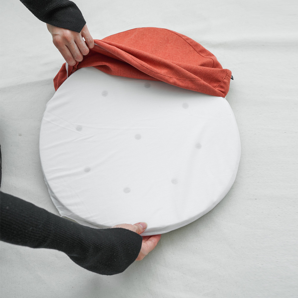 인테리어 라텍스 원형방석 식탁의자방석 벤치 쇼파 쿠션방석