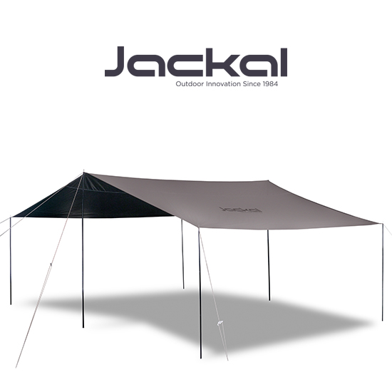 쟈칼 BLACK TARP 블랙타프 M 세트 20,000mm 렉타타프 방수 캠핑 블랙코팅
