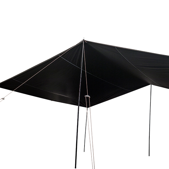 쟈칼 BLACK TARP 블랙타프 M 세트 20,000mm 렉타타프 방수 캠핑 블랙코팅