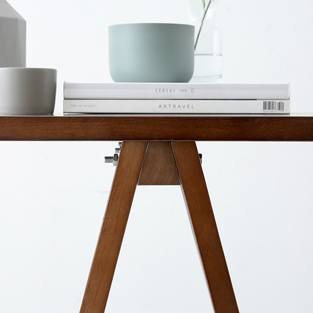 SOSO 원목콘솔테이블 160x45 고무나무 브라운 3269.8441