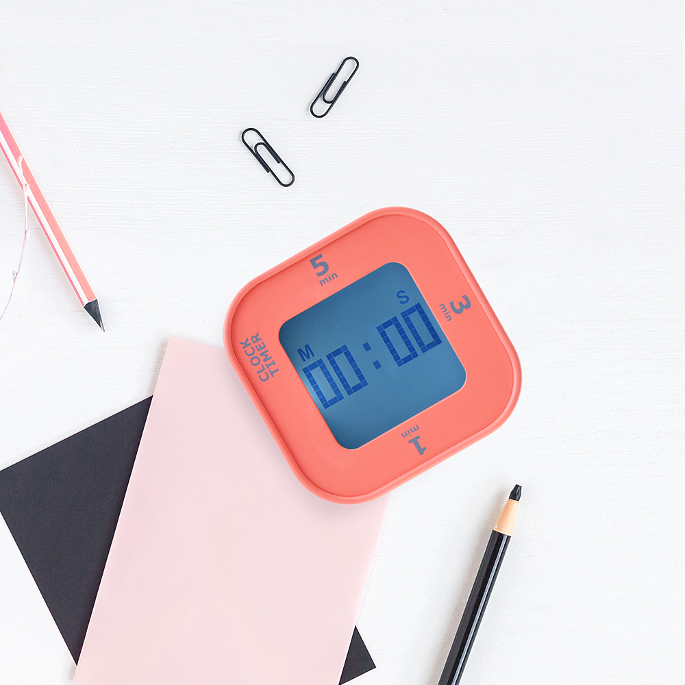 노바리빙 프리미엄 클락 타이머 ML1218 블랙 스탑워치 디지털 모래시계 쿠킹 요리