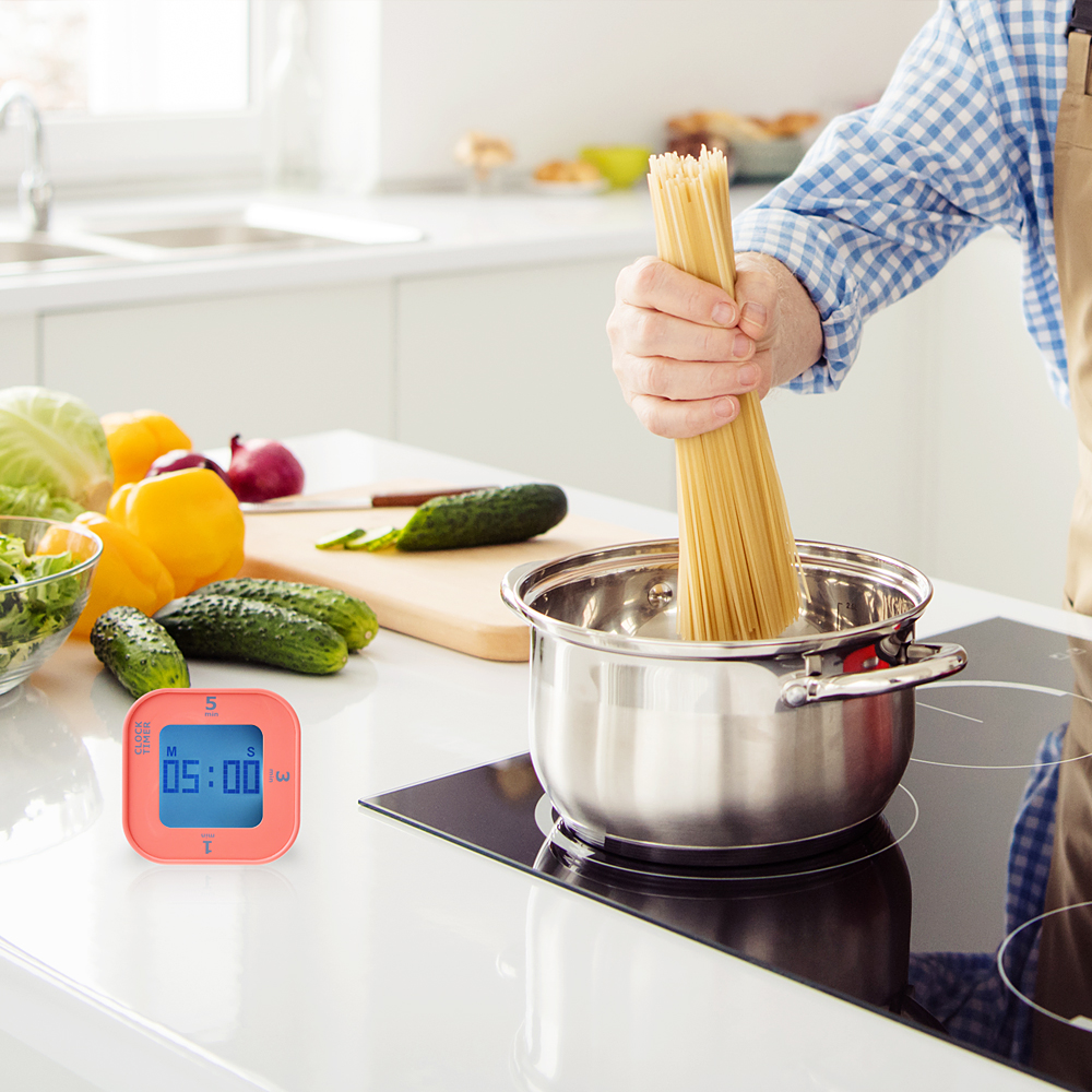 노바리빙 프리미엄 클락 타이머 ML1218 블랙 스탑워치 디지털 모래시계 쿠킹 요리