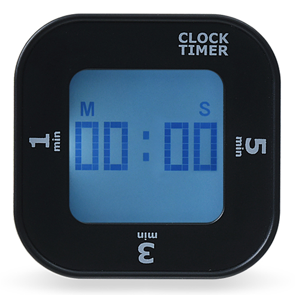노바리빙 프리미엄 클락 타이머 ML1218 블랙 스탑워치 디지털 모래시계 쿠킹 요리