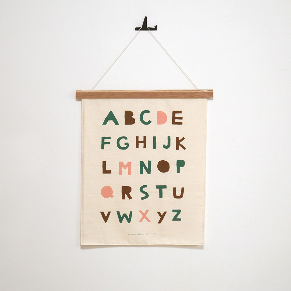 ABC / 가나다 / 123 패브릭 포스터