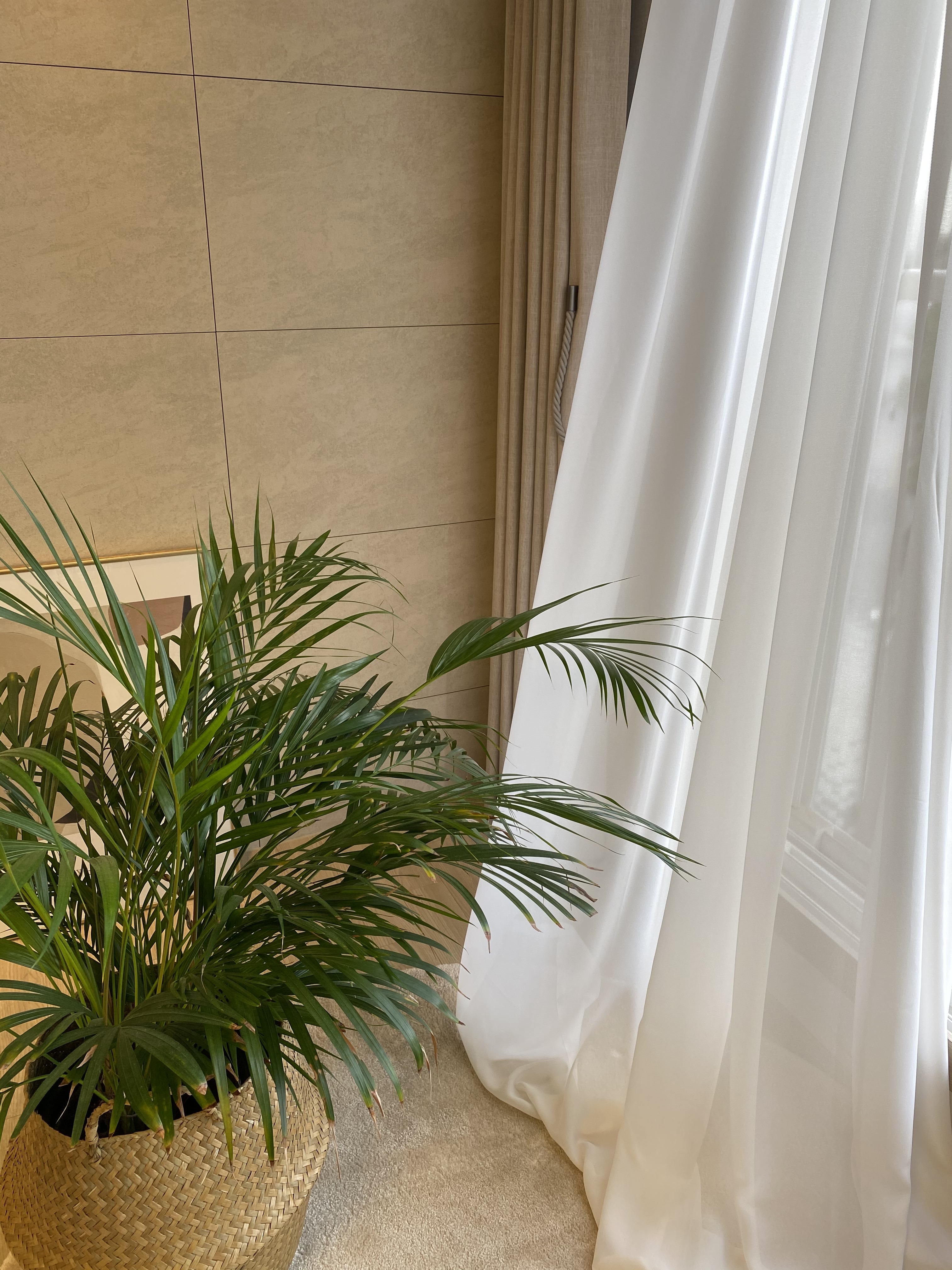 [ 익일배송 ] 코지앳홈 차르르화이트쉬폰 거실속커튼2장세트 사이즈별5종