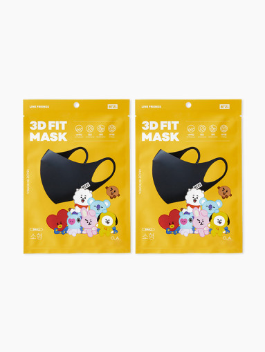 Friends line BT21 3D FIT MASK small mask set (3 pieces)