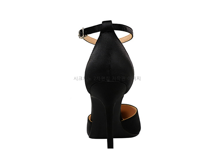220-260 비앤토 10cm 스틸레토 스트랩 새틴 하이힐 6color 상세 이미지 23