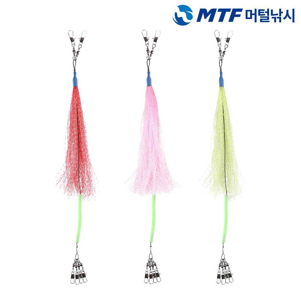 MTF 반짝이 틴셀 루어 문어 채비 2개입 - 상세 이미지 2