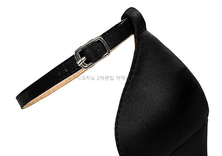 220-260 비앤토 10cm 스틸레토 스트랩 새틴 하이힐 6color 상세 이미지 21