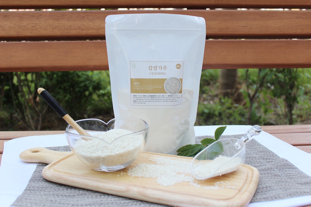 국산100% 찹쌀가루500g 쌀가루 파우더 분말 - 상세 이미지 2
