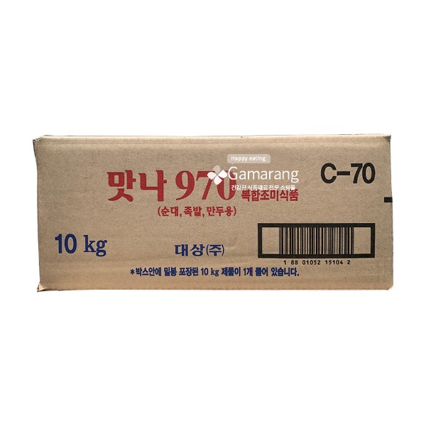 대상 청정원 맛나970 10kg : 농수랑