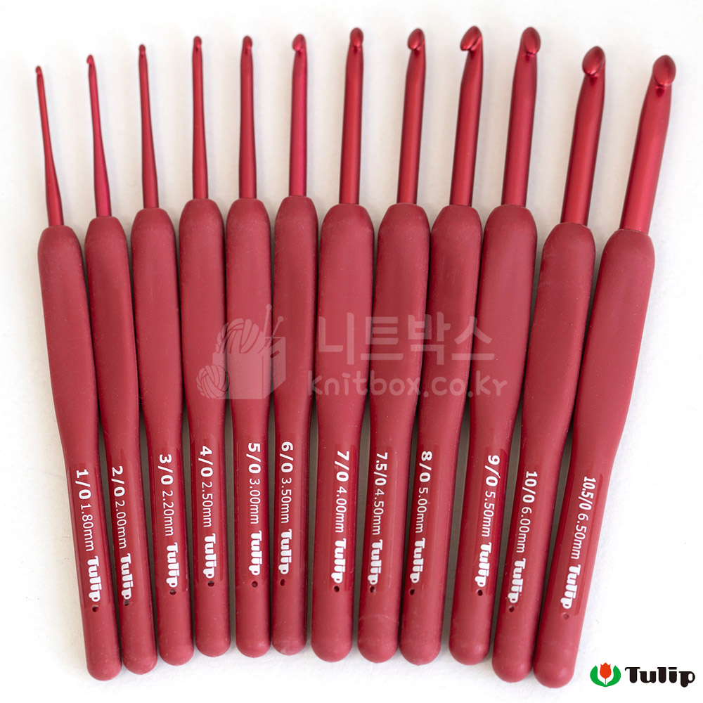 튤립 에티모 레드 모사용 코바늘 제품 이미지