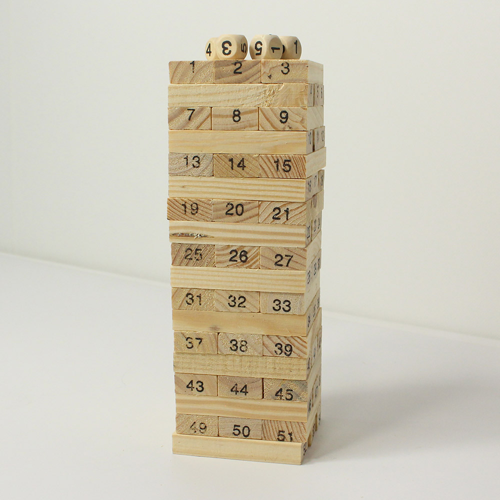 나무블럭쌓기 54pcs 보드게임 - 상세 이미지 3