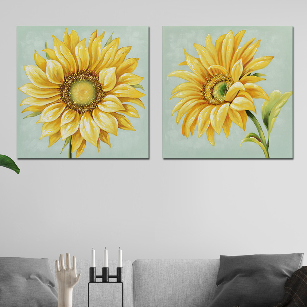 해바라기액자 세트 재물을 부르는 풍수 인테리어 (60cmx60cm) 이미지 6