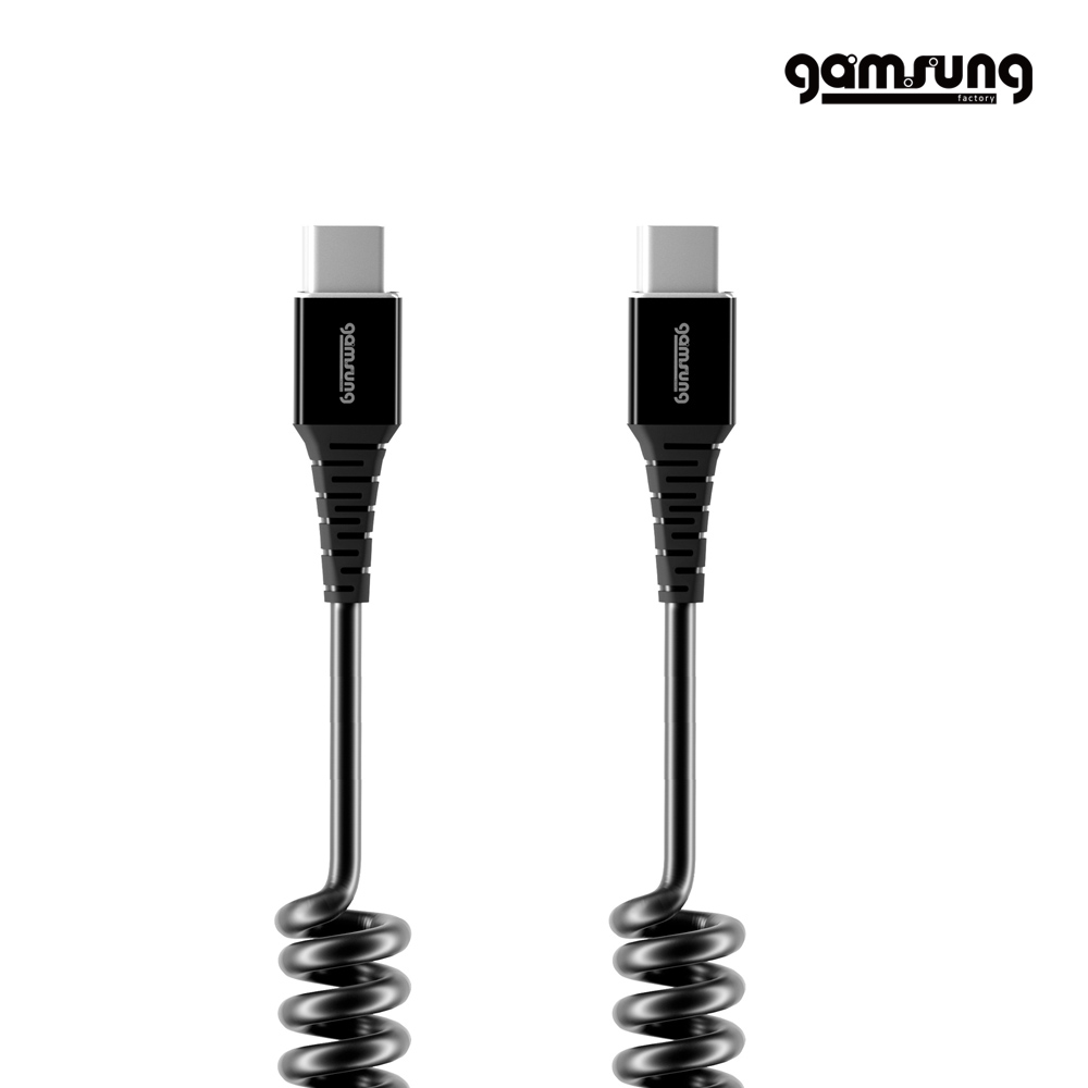 8/10까지 스프링케이블 60W C타입 to C타입 고속충전 480Mbps 1.4m 감성공장 - 상품 이미지