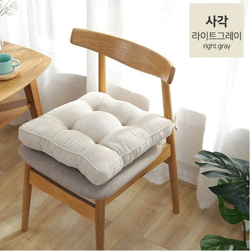 밀리어스 두꺼운 방석 식탁의자 사무실 쿠션 10cm - 상세 이미지 5