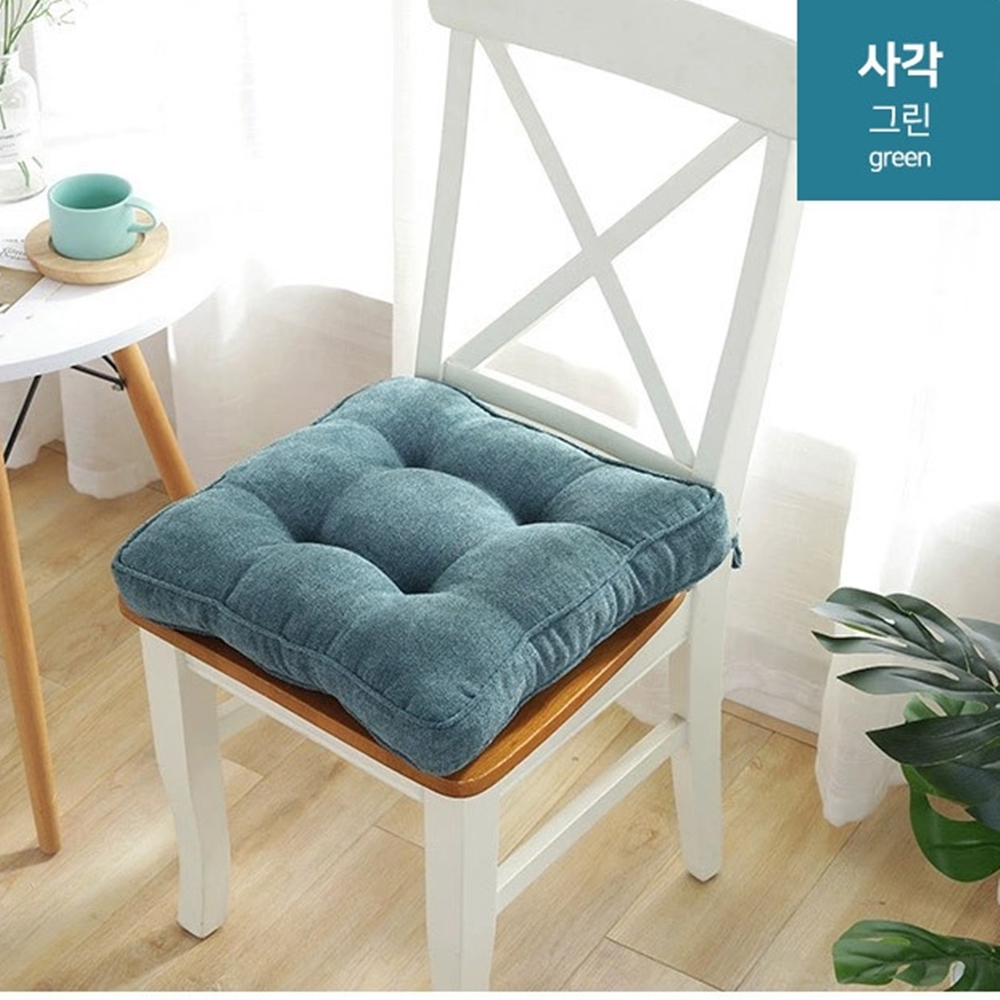 밀리어스 두꺼운 방석 식탁의자 사무실 쿠션 10cm - 상세 이미지 3
