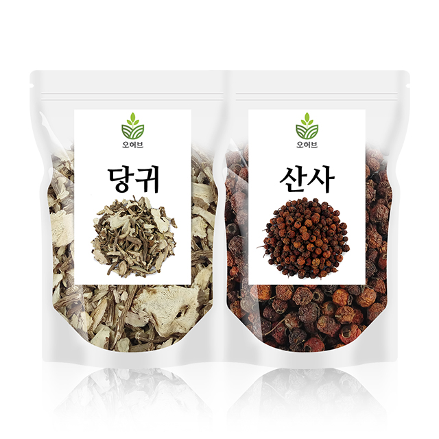 참당귀 산사 열매 세트 500g 산사나무열매 산사자 - 메인 이미지
