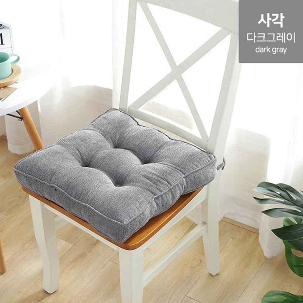 밀리어스 두꺼운 방석 식탁의자 사무실 쿠션 10cm - 상세 이미지 4