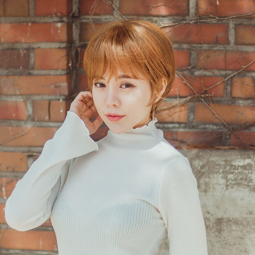 여자가발 숏컷 네이쳐블론드 (전체가발,통가발) - 상품 이미지