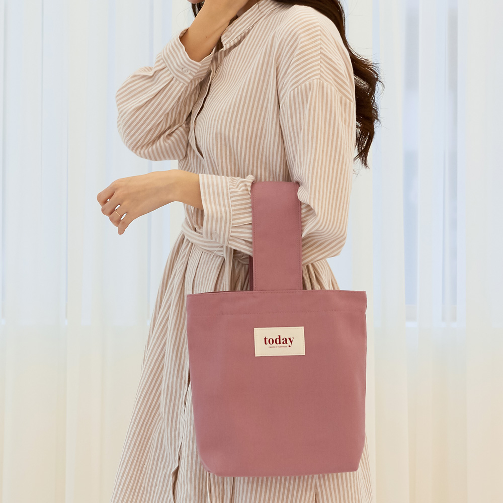 투데이 미니 캔버스 라이프 토트백