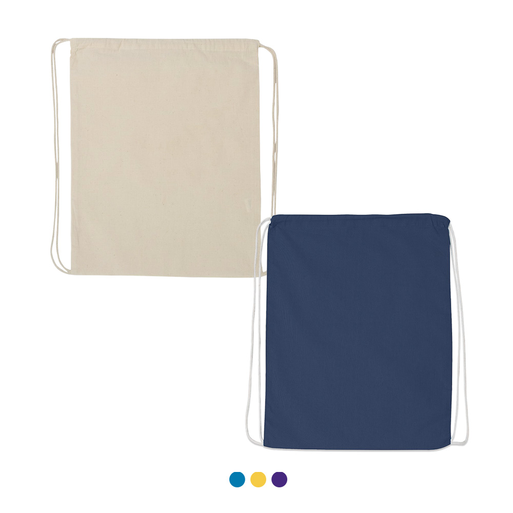 Q-TEES 면 무지 보조백/신발주머니/신발가방/스포츠팩/백팩/Q4500 24칼라 - 상세 이미지 2