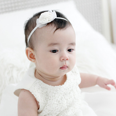꽃 아기 헤어밴드 (베이비용) 백일촬영 베이비밴드 - 상세 이미지 2