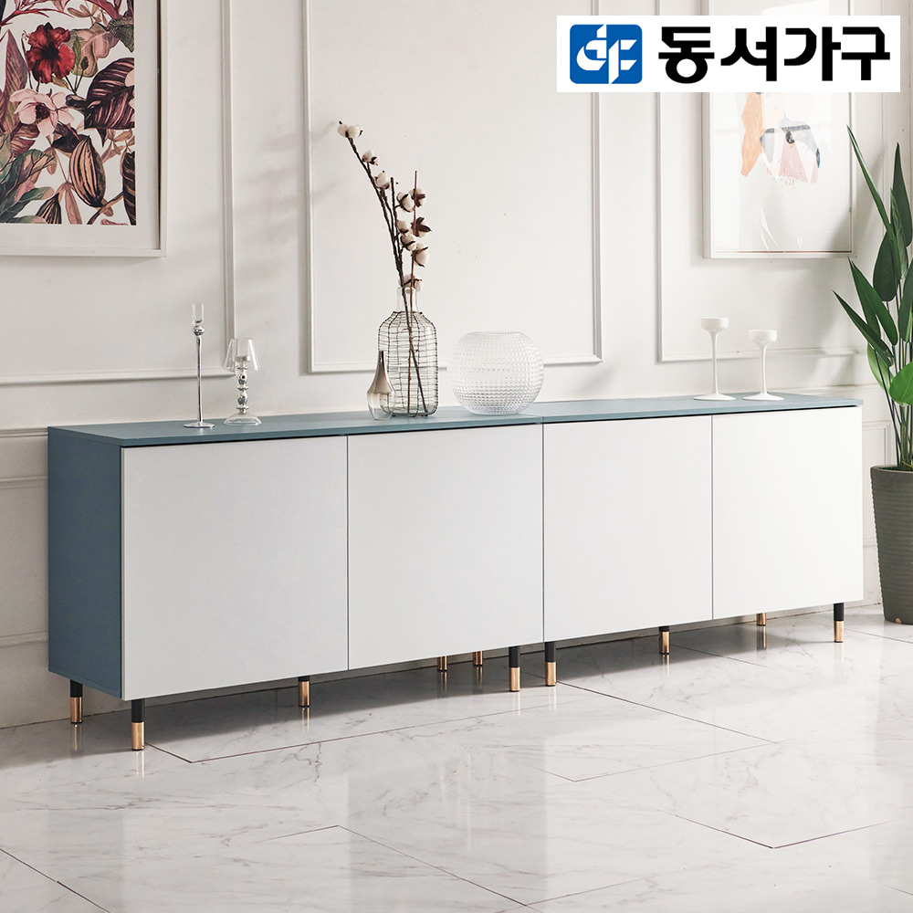 동서가구 프리엘 2400 높은거실장B 수납장 DF917294