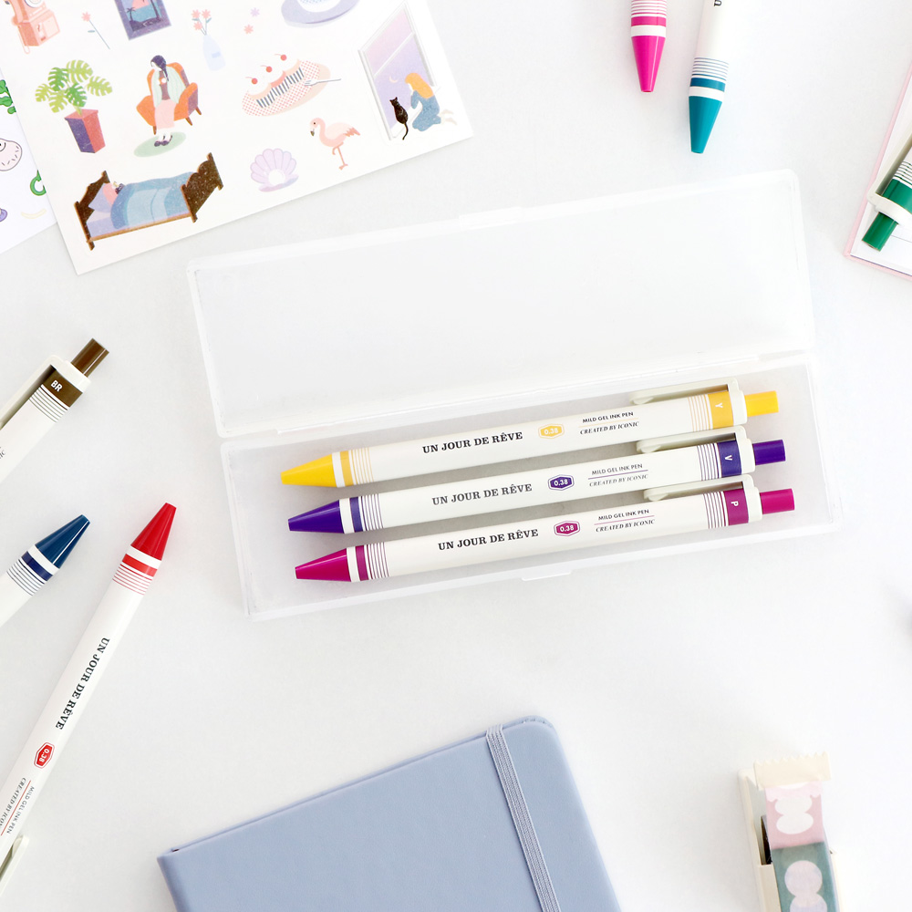 아이코닉 마일드 젤펜 (0.38 필기구 데코펜 중성펜 볼펜 퀵드라이)