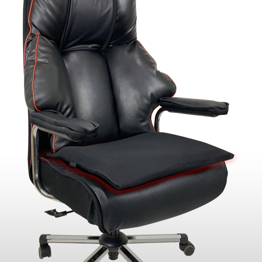 바디연구소 게이밍방석 슈퍼빅블랙 쿨 큰의자용 방석 사장님 대형