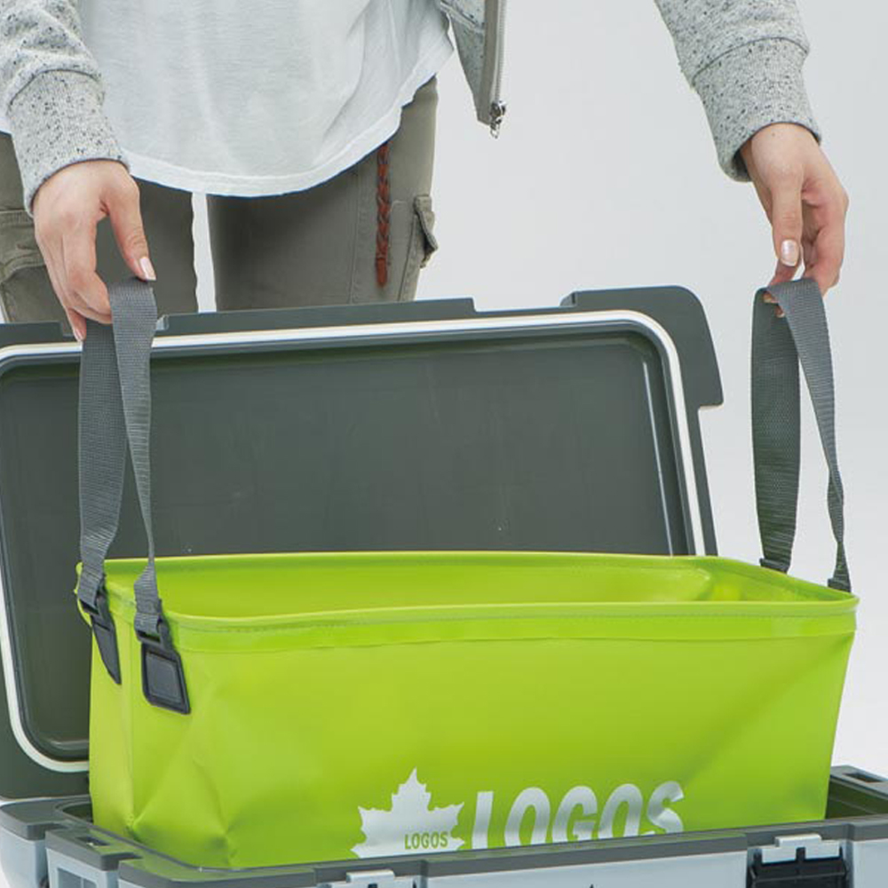 로고스 아쿠아 캠핑 접이식 설거지통 35L 설거지가방 음료 아이스팩 방수가방