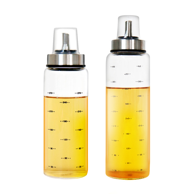 내열유리 오일병 2개 세트 소스 초장 간장 펌프 300ml - 상세 이미지 3