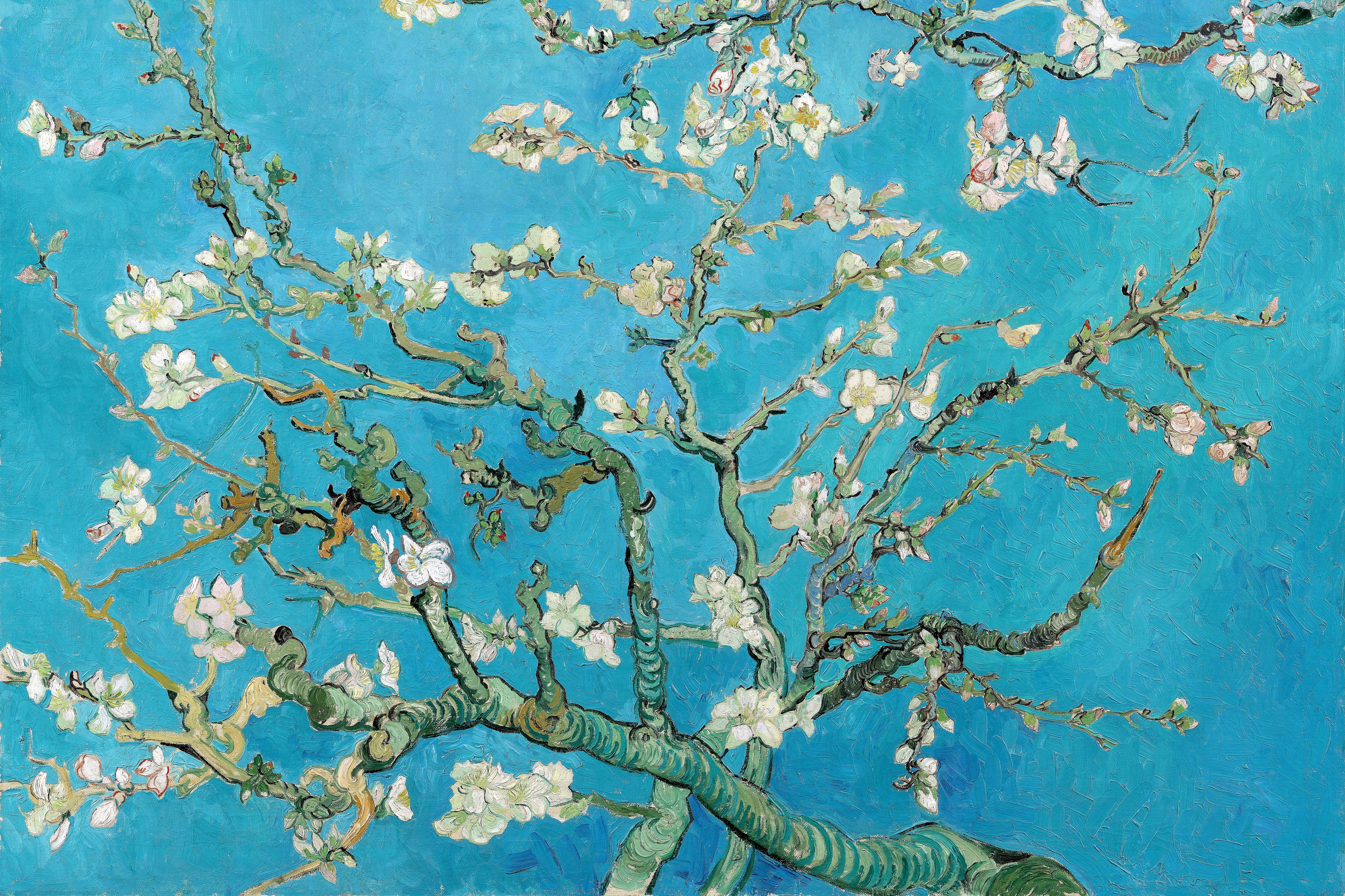 반고흐 아몬드나무 100x70cm 그림 액자 거실 명화 인테리어 현관 대형 사무실 캔버스 - 상세 이미지 4