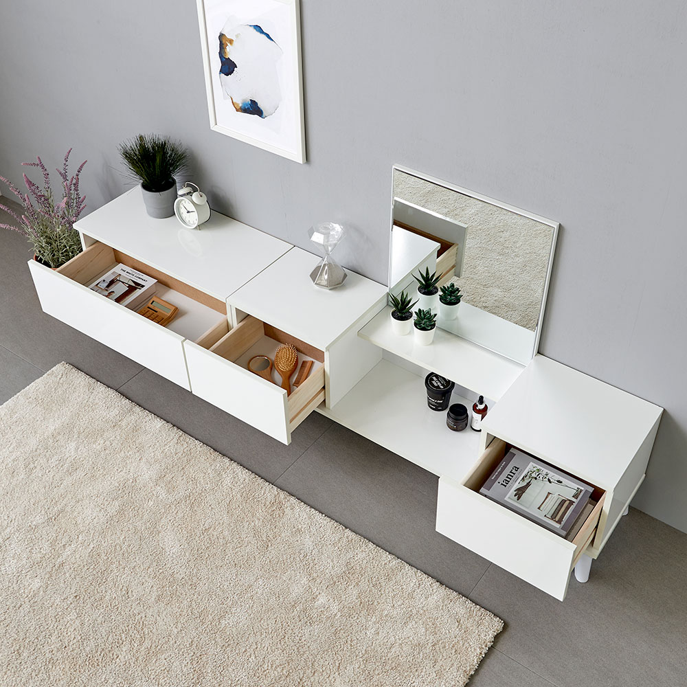 녹스 원룸 좌식 수납화장대