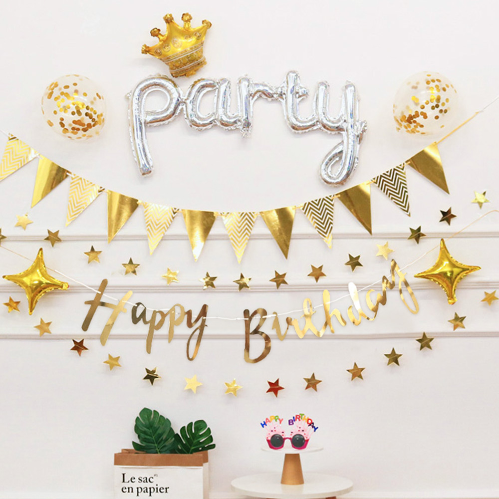 [브로키] 생일가랜드 생일파티용품 생일축하가랜드 - 상세 이미지 3