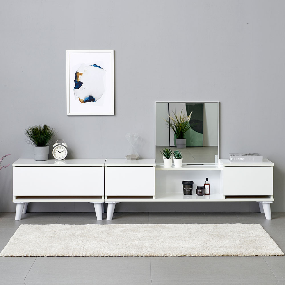 녹스 원룸 좌식 수납화장대