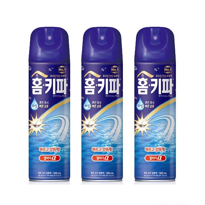 홈키파 수성 에어졸 모기 살충제 엘비이 알파 500ml - 상세 이미지 2
