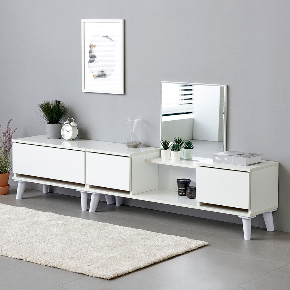 녹스 원룸 좌식 수납화장대