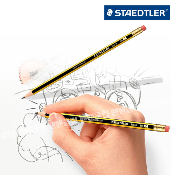 스테들러 STAEDTLER 노리스 지우개 연필 122 HB 1다스(12개입) - 상세 이미지 2