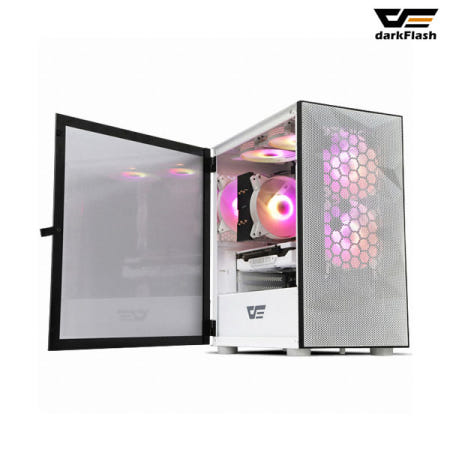 다크플래쉬 DLM21 RGB MESH 강화유리 (화이트)