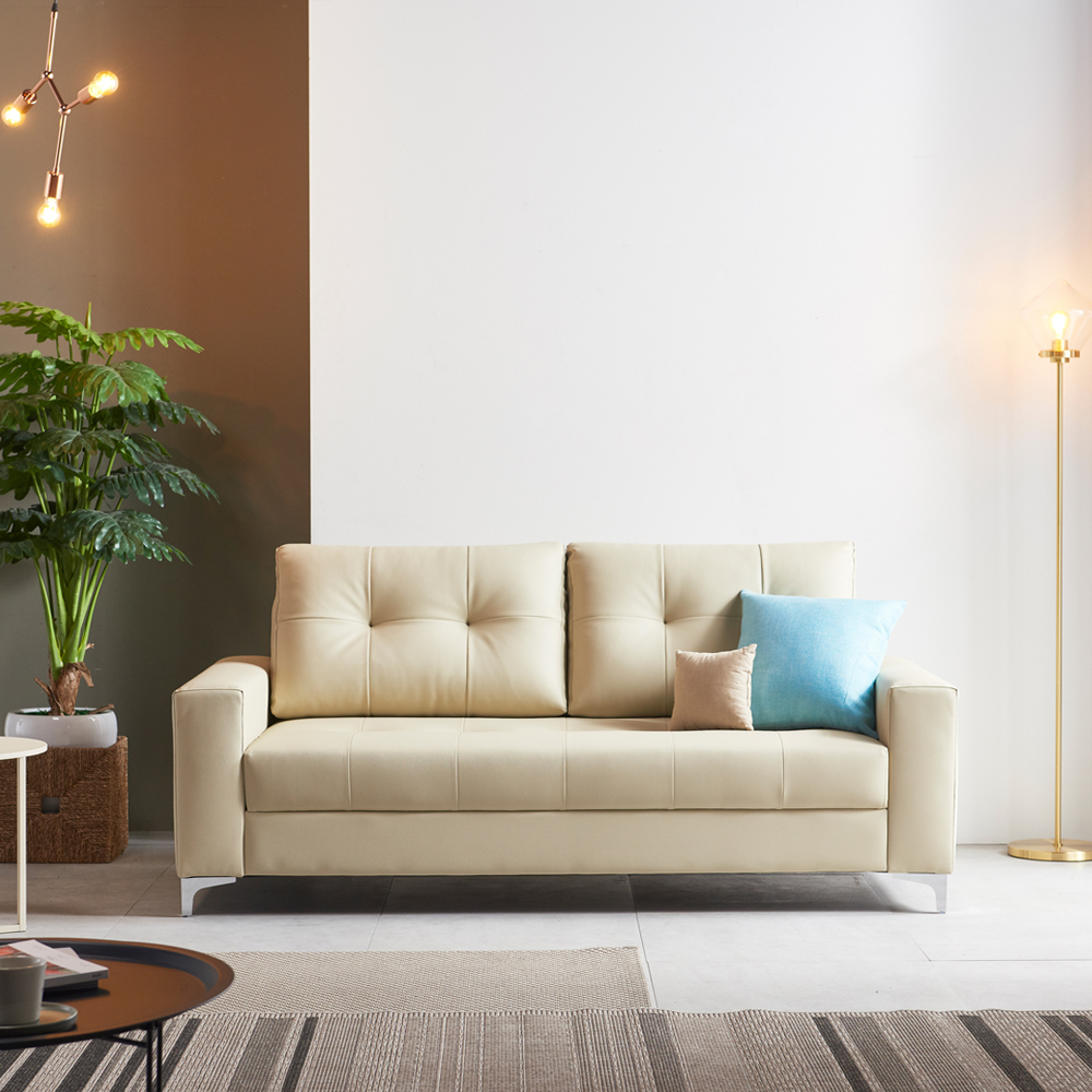 서광퍼니처 코젠트 거위털 3인 소파 스툴별매