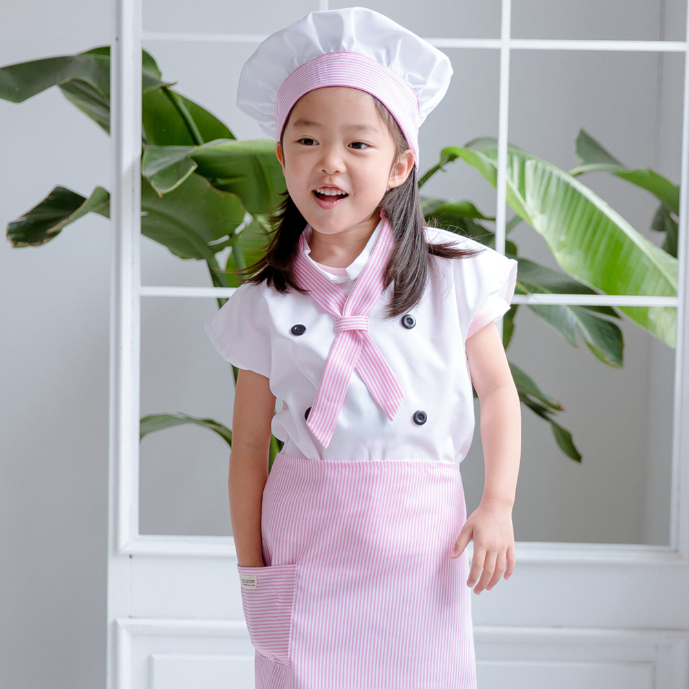 데코에버 꼬마쉐프 유아앞치마세트 어린이집 요리 아동 앞치마 KC인증 쿠킹클래스 - 상세 이미지 2