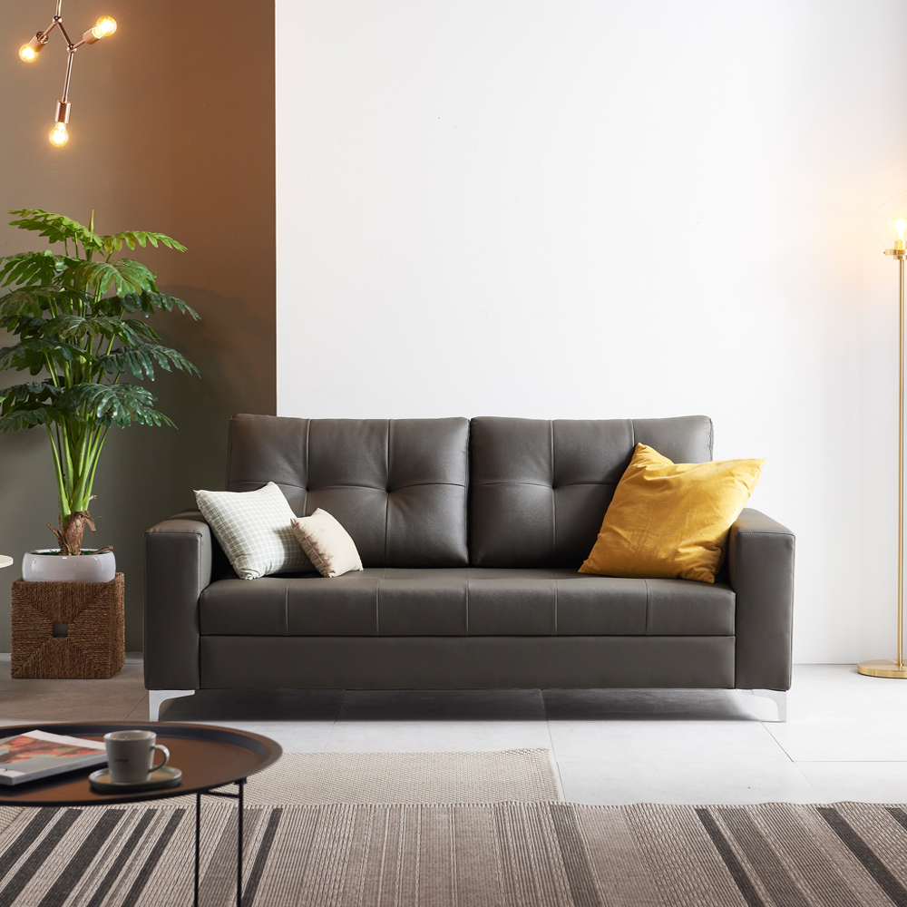 서광퍼니처 코젠트 거위털 3인 소파 스툴별매