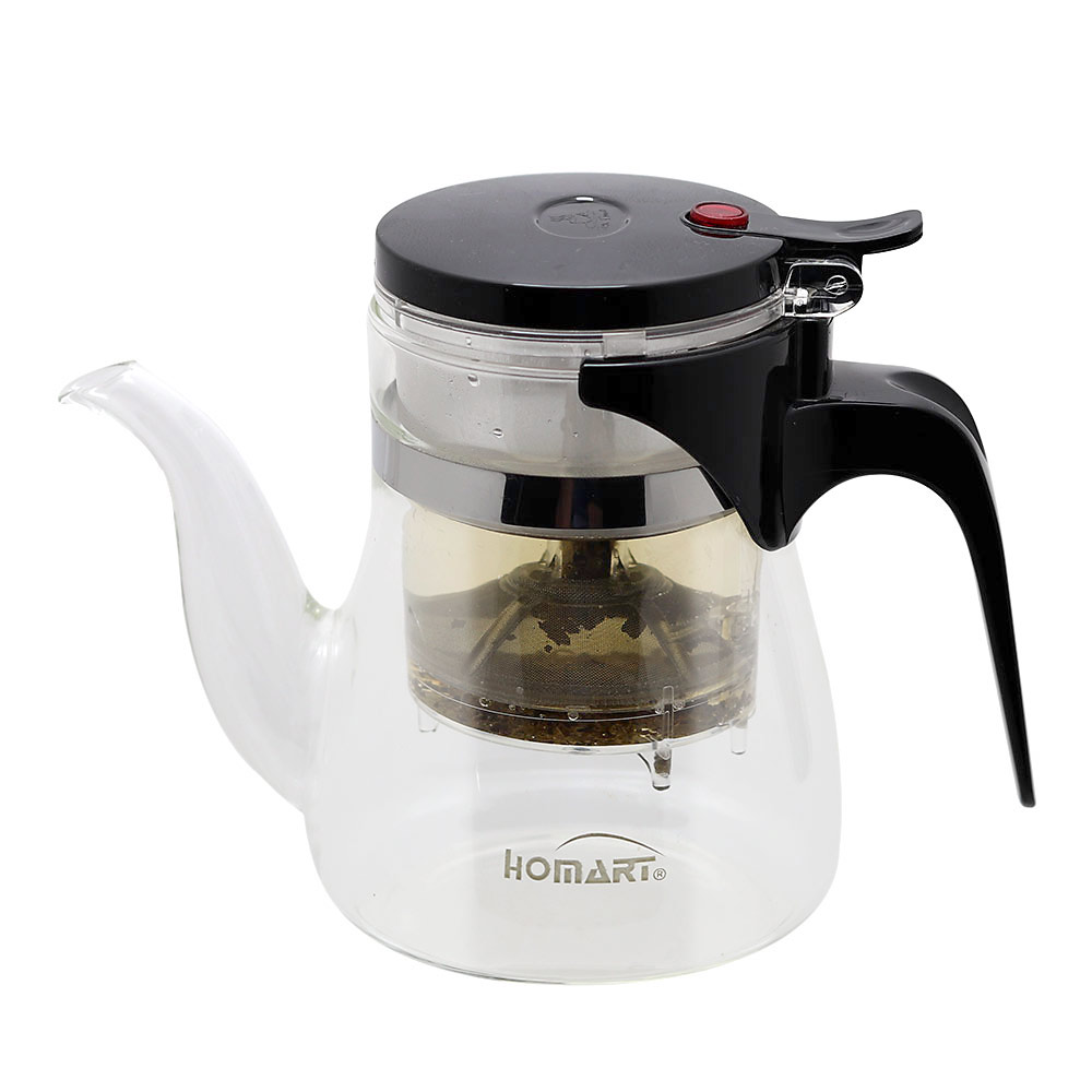 표일배 600ml 버튼 티포트 원터치티포트 잎차 - 상세 이미지 2