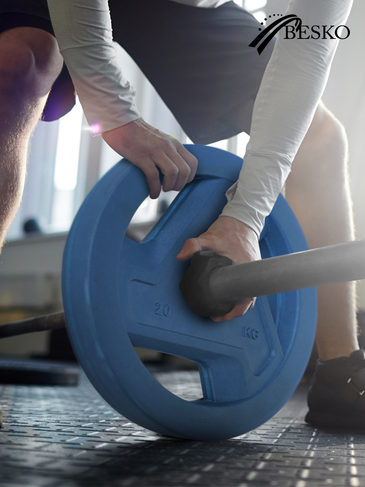 베스코 3홀 칼라 중량원판 115kg SET 바벨 헬스 - 상세 이미지 3