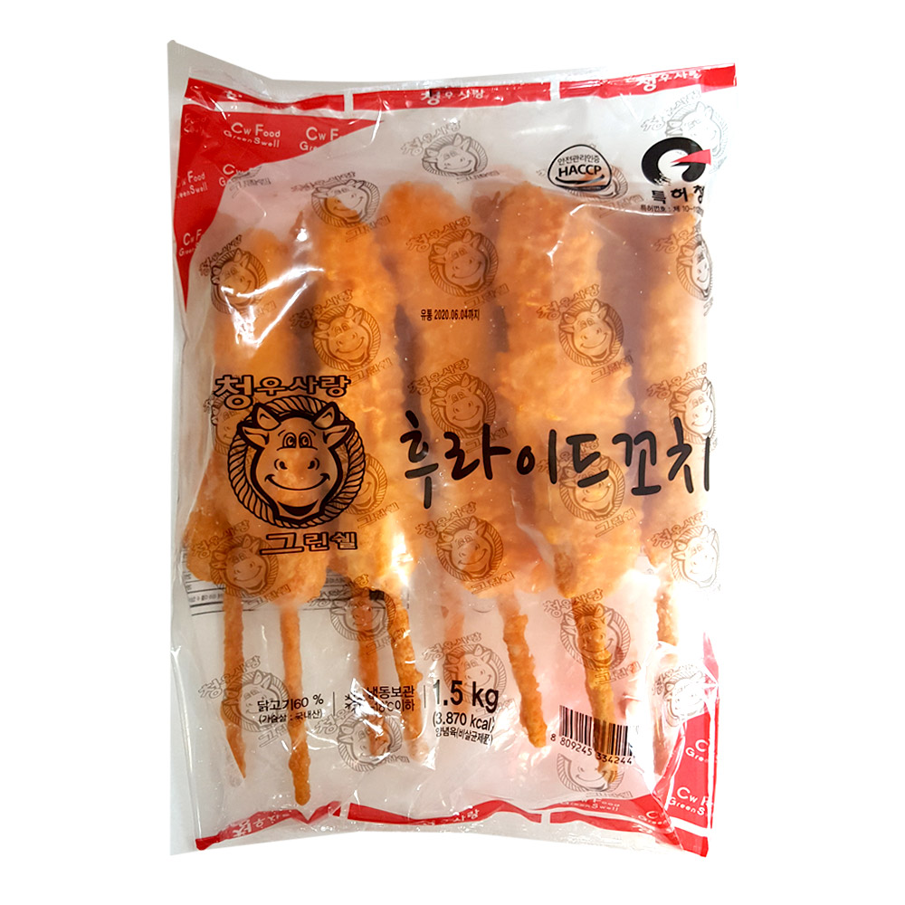 청우 후라이드  닭꼬치150gx10개입 1.5kg : 푸드창고 FOODSTORE